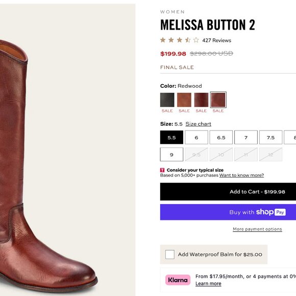 Brown leather Frye boots - Picture 2 of 2